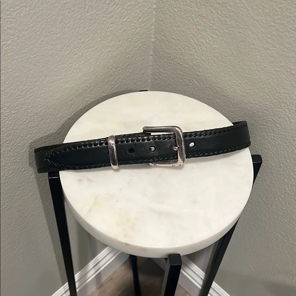 Classic Black Leather Belt